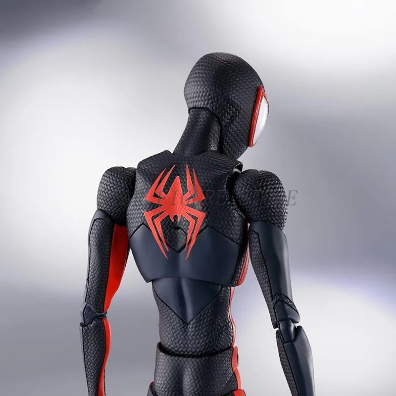 SHF Spider-Man Across the Spider-Verse Miles Morales Figure — 15cm PVC Marvel Collectible Action Toy