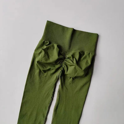 High Waist Women’s Yoga Leggings – Seamless Push-Up Fitness, Running & Gym Pants with Hip Lift and High Elasticity