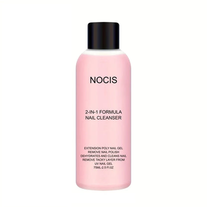 2-in-1 Nail Gel Cleanser & Polish Remover – Professional Slip Solution for Poly Gel & LED Nails, Anti-Stick Formula Nail Care Liquid