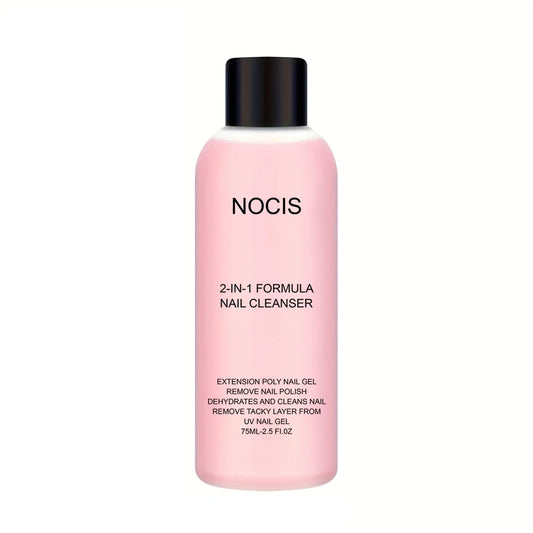 2-in-1 Nail Gel Cleanser & Polish Remover – Professional Slip Solution for Poly Gel & LED Nails, Anti-Stick Formula Nail Care Liquid