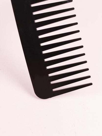 Thick Plastic Heat-Resistant Salon Comb – Anti-Static Long & Wide Tooth Comb for Real Hair Wigs