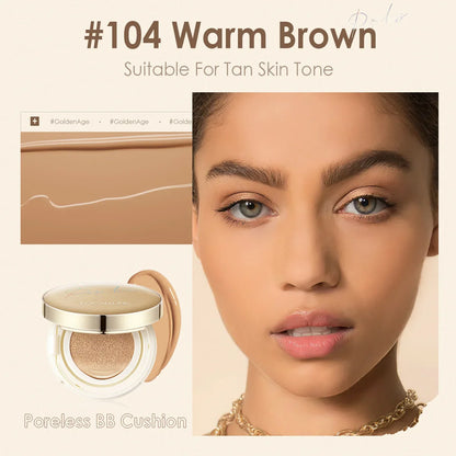 FOCALLURE Poreless BB Air Cushion – Whitening CC Cream Foundation, Waterproof Matte Concealer Makeup