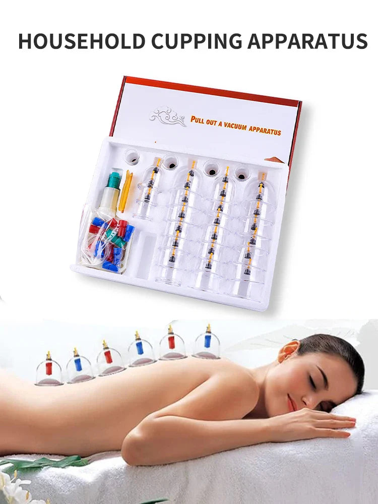 32-Can Thickened Household Vacuum Cupping Machine — Non-Glass Health Massage Tool