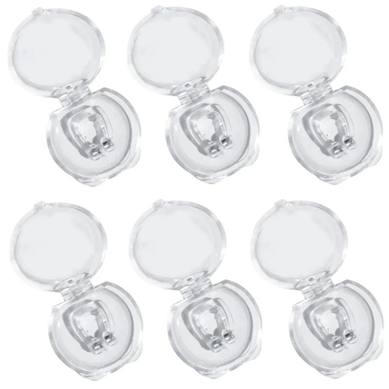 Silicone Magnetic Anti-Snore Nose Clip – Sleep Aid Apnea Guard with Case for Night Snoring Solution