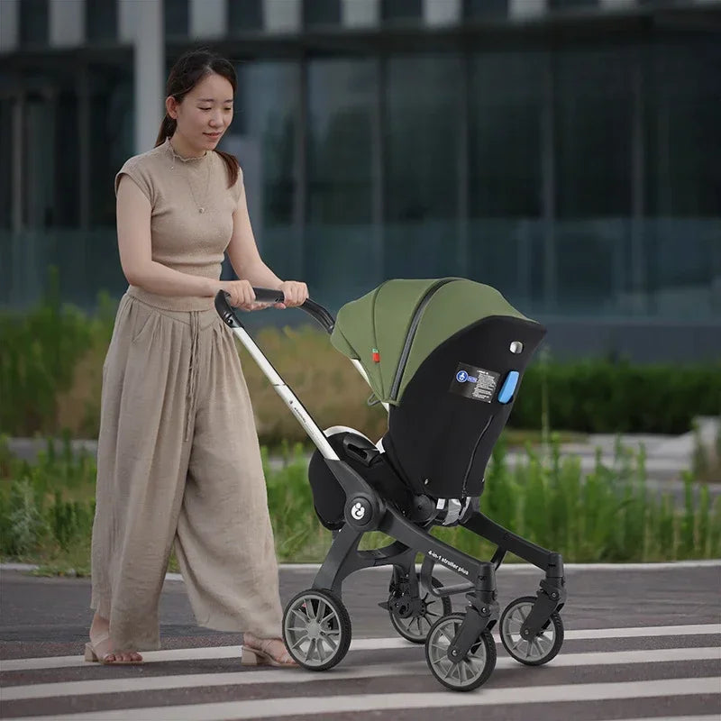 2025 New 4-in-1 Baby Stroller — Luxury Foldable Multifunctional Carriage & Portable Pram