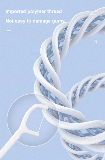 100/300/500PCS Disposable Dental Floss Sticks - Interdental Cleaning for Daily Oral Care, Portable Flosser