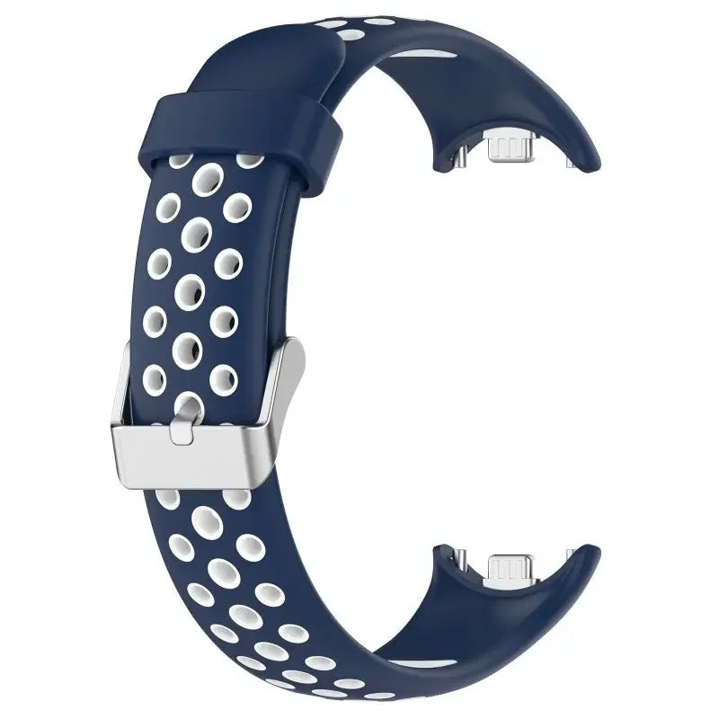 Two-Color Silicone Sport Strap for Xiaomi Mi Band 9 & 8 – Breathable Smartwatch Wristband Accessory