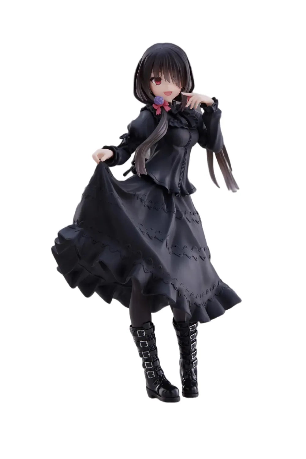 18cm Date A Live Tokisaki Kurumi Anime Figure — PVC Standing Model Toy in Black Dress, Cute Girl Car Interior Ornament