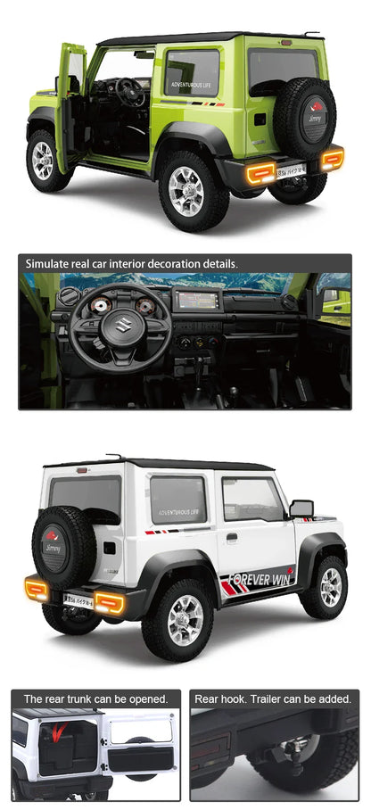 HG4-53 Pro Suzuki Jimny 1/16 Scale RC Car with Light, Sound & Smoke – 2.4G Remote Control Crawler