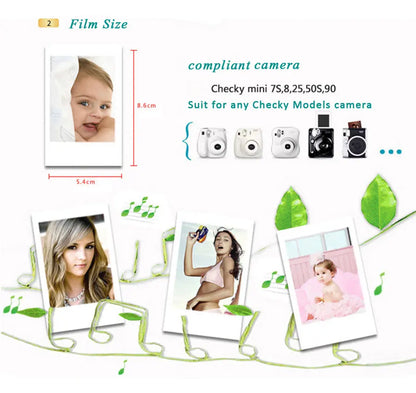 Fujifilm Instax Mini White Edge Film – 10/20 Sheets for Mini 11, 9, 8, 25, 50s Instant Cameras
