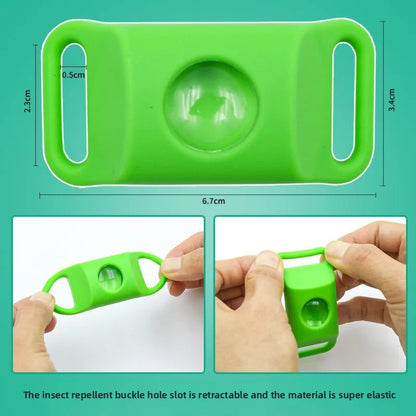 Natural Flea & Tick Repellent Pet Pendant Collar – One Size Fits All Anti-Flea Green Accessory for Dogs & Cats