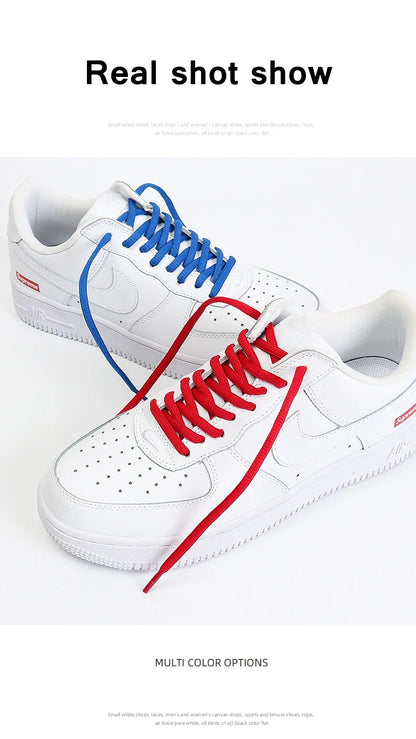 Oval & Semicircle Sneakers Shoe Laces – Classic Woven Round Shoelaces for Adult Unisex Casual & Sports Shoes