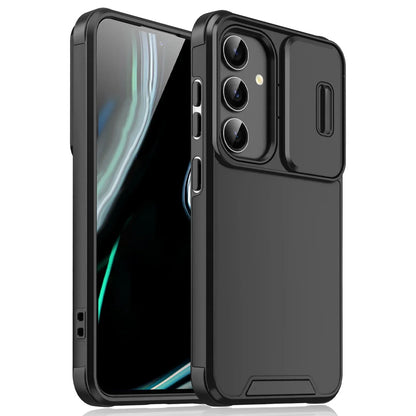Samsung Galaxy S Series Slide Camera Armor Case – Compatible with S21/S22/S23/S24/S25 Ultra & FE Models