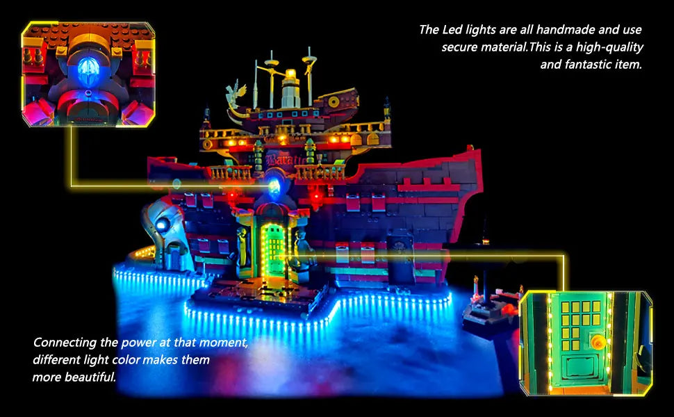 LYBMTWF LED Lighting Kit for Lego 75640 Floating Restaurant – (Bricks Not Included)