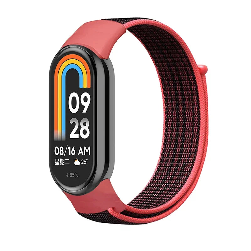 Nylon Sport Loop Strap for Xiaomi Mi Band 9 8 NFC – Replacement Wristband for Mi Band 7 6 5 4 3