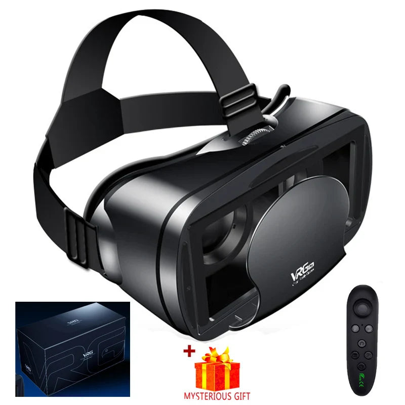 VRG Pro VR Glasses – Virtual Reality 3D Headset Goggles for Smartphone Mobile Gaming