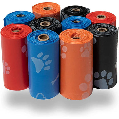 120 Rolls Dog Poop Bags - Outdoor Cleaning Supplies with 15 Bags/Roll | Refill Garbage Bags for Pets