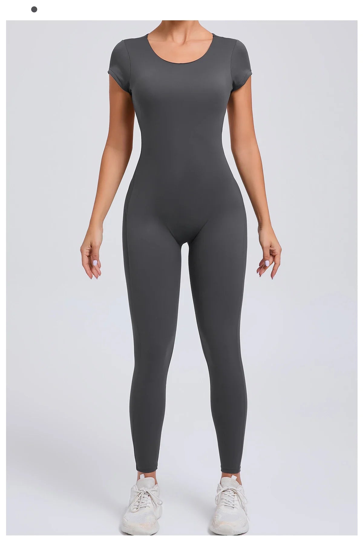 Women’s One-Piece Padded Backless Yoga Romper – Quick-Dry Workout Bodysuit & Sports Jumpsuit