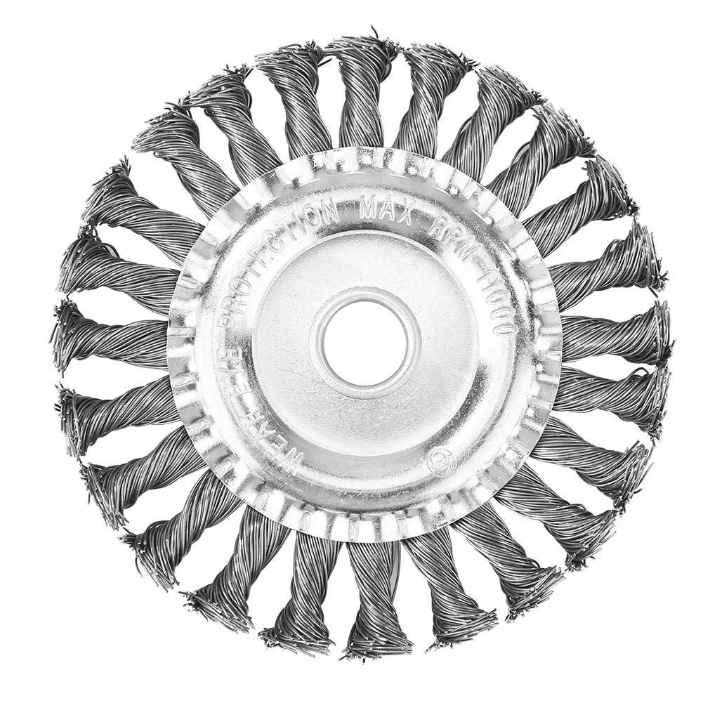 Universal Steel Wire Weed Brush Cutter Head for Lawn Mower – 4/5/10 Inch Grass Trimmer Disc Garden Weeding Tool Attachment