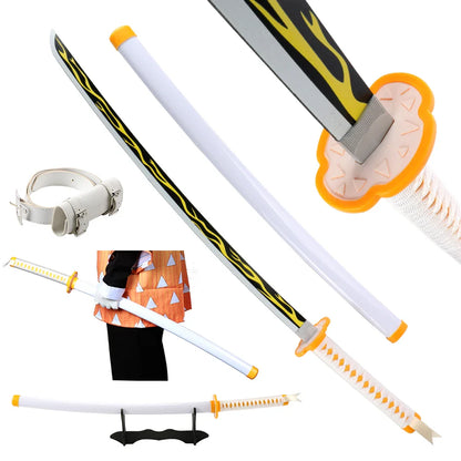 Japanese Anime Demon Slayer Samurai Katana Sword 104cm – Muichirou & Tanjirou Christmas Gift