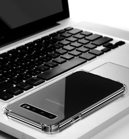 Luxury Transparent Silicone Case for Samsung Galaxy S25/S24/S20 FE/S10/S9/S8 Plus/S10E/Note 8/9/10 Lite – Soft Shockproof Protection