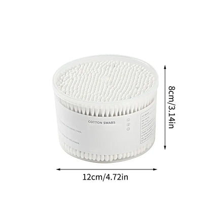 500PCS Disposable Cotton Swabs - Double End Round Head for Makeup, Removal, Cleaning, and Pet Care