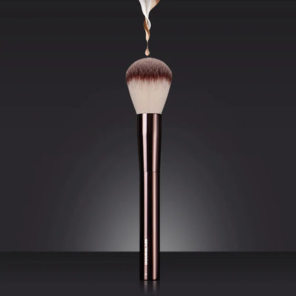 HG Pro Retractable Foundation Makeup Brush – Powder, Contour, Blusher & Highlight with Metal Handle