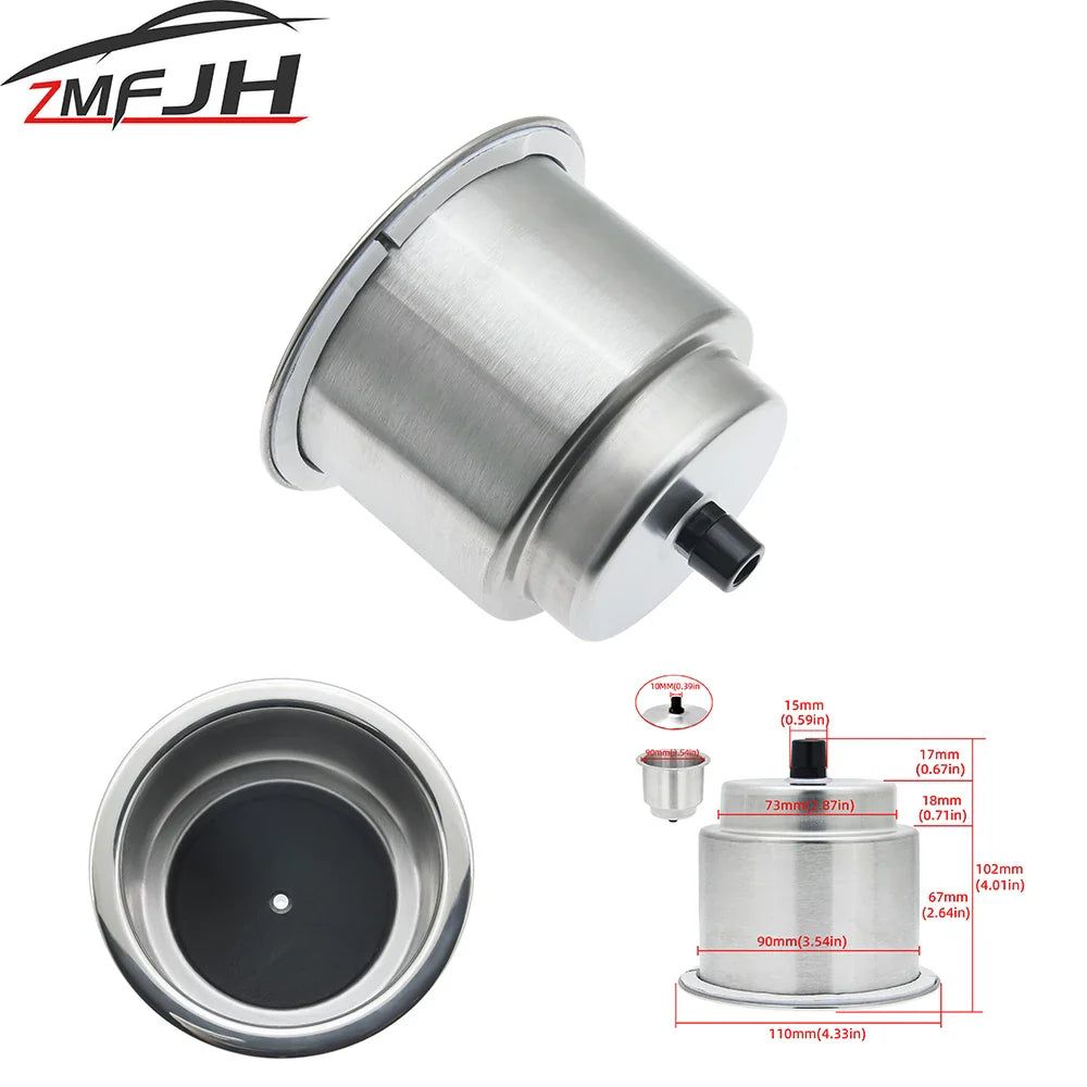 Stainless Steel Boat & RV Drink Holder – Water Cup Bottle Bracket for Marine, Camper & Boating Accessories