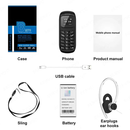 Unlocked Mini Mobile Phone – Bluetooth, Voice Changer, Automatic Call Recording, Magic Voice, Portable Cheap Cellphone