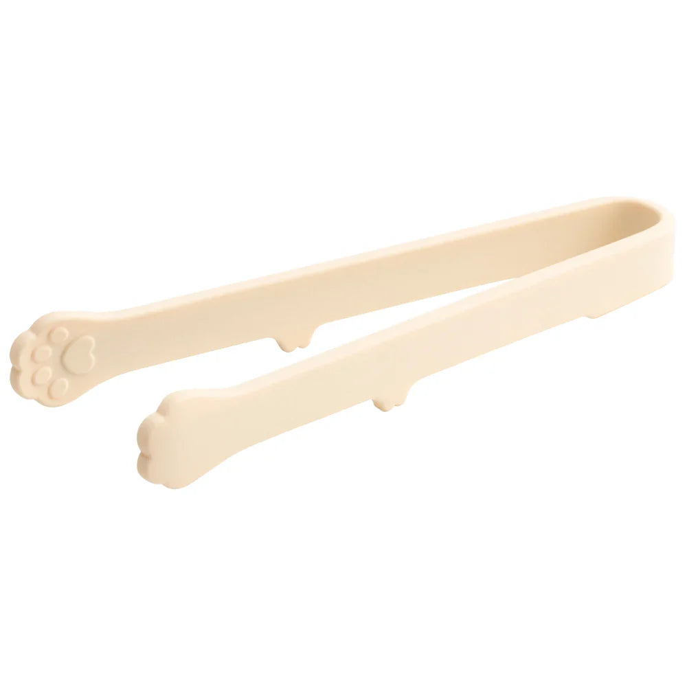 5.71inch Non-Slip Cat Paw Silicone Tongs – Cute Japanese Cartoon BBQ & Baking Food Clip Kitchen Gadget