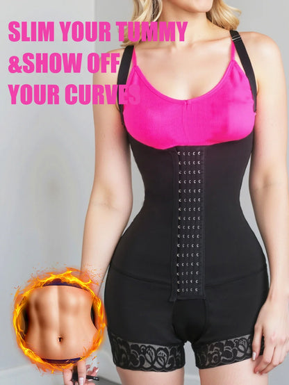 Women’s Compression Body Shaper – Colombian Fajas Butt Lifter Slimming Corset for Post-Surgery Support