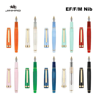 Jinhao 82 Fountain Pen: Extra Fine Nib (0.38/0.5/0.7mm) - Multicolor Luxury Elegant Writing Instrument for Office and School Supplies