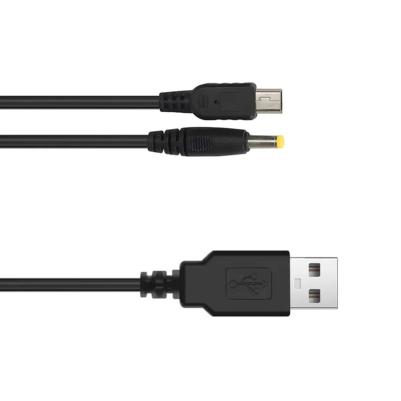 DATA FROG 2-in-1 USB Charger & Data Cable – For PSP 1000, 2000, 3000 Game Console Accessory