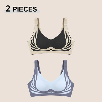 Seamless Push-Up Angel Wings Bra Set for Women – Soft Wireless Comfortable Breathable Lingerie (1 or 2 Pack)