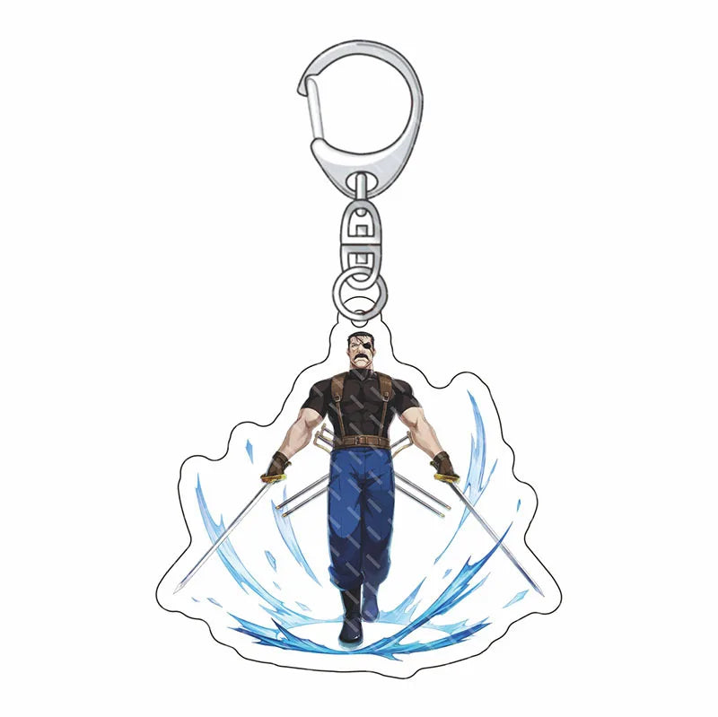 Fullmetal Alchemist Edward Elric Acrylic Keychain – Anime Bag Charm & Creative Gift Keyring