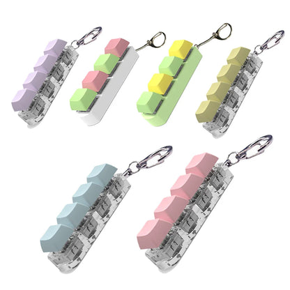 DIY Keyboard Key Toy - Stress Relief Fidget Button Keychain & Fidget Keycap Toy