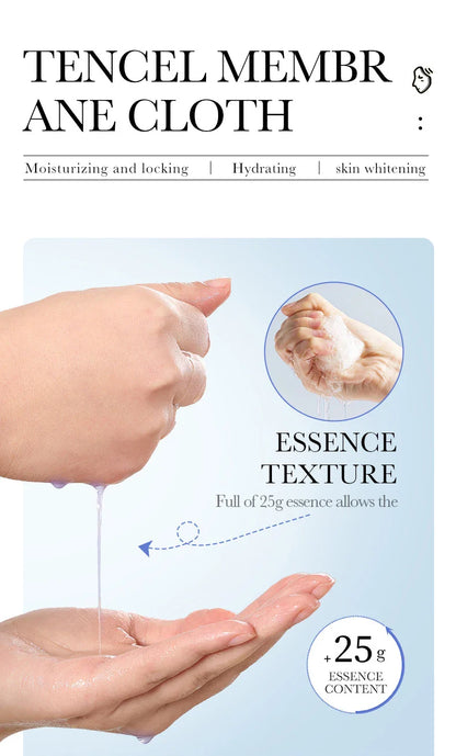 10pcs SAODER Hyaluronic Acid Face Masks – Hydrating, Moisturizing & Firming Skincare