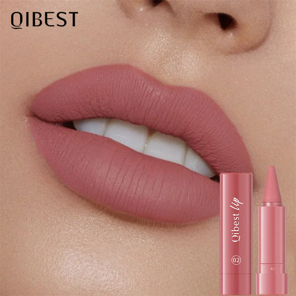 Twist-Up Lip Liner & Lipstick Pen – Multipurpose Velvet Matte Waterproof Lip Contour & Powder Blusher Rouge Makeup