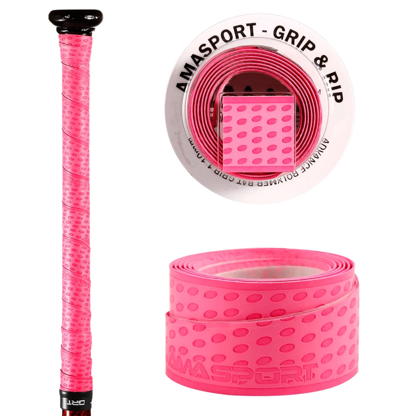 AMASPORT Baseball Bat Grip Tape – Anti-Slip Sweatband for Softball, 5/10/20pcs Sports Accessories