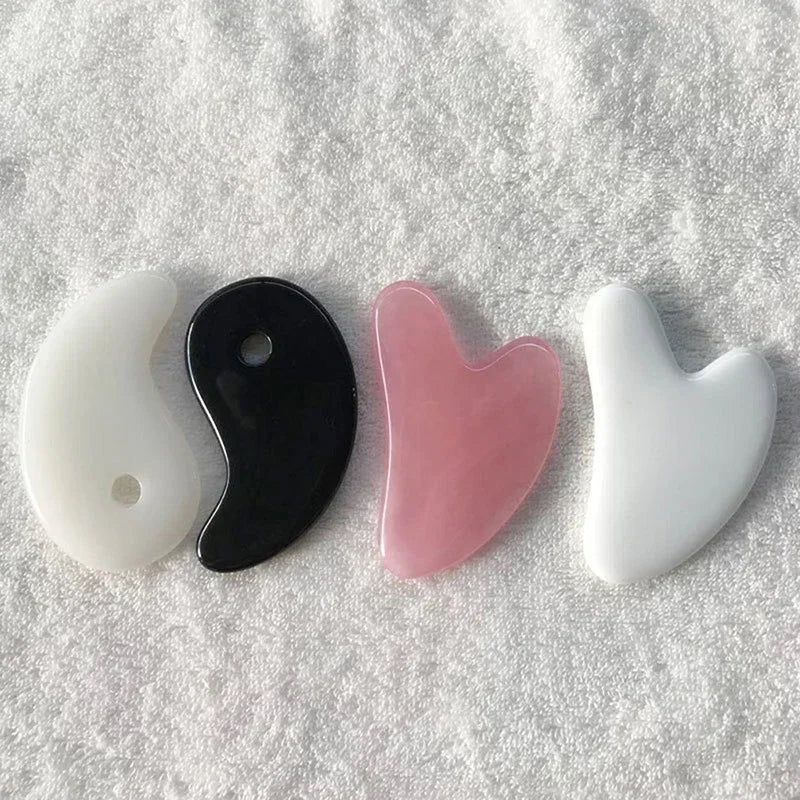 Heart Shape Beeswax Gua Sha Massage Tool – SPA Scraping Face Massager & Acupuncture Guasha Board