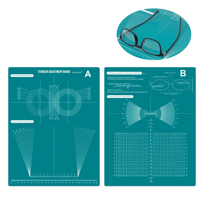 Eyeglasses Repair & Adjustment Board – Adjustable Eyewear Frame Angle Measuring Tool for Forward Tilt Alignment by DH Optical