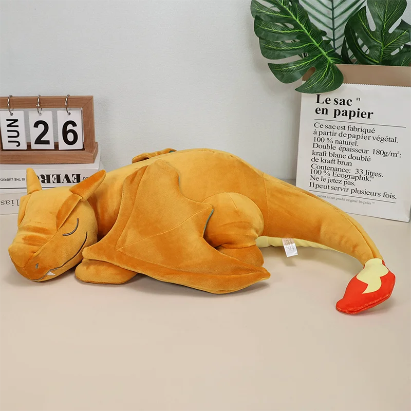 Pokemon Sleep Mega Charizard X Plush Cushion – Anime Cubone, Charmander, Umbreon & Garchomp Stuffed Pillow Toy for Kids Gift