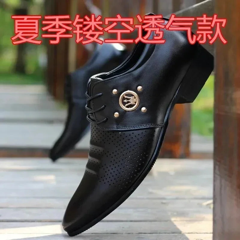 Men’s Italian Leather Dress Shoes - Colorful Business, Party & Wedding Formal Shoes for Summer