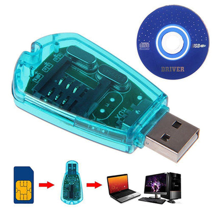 USB SIM Card Reader & Cloner – Backup SMS & Contacts for GSM/CDMA Phones with Mini CD