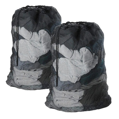 Large 60x90cm Laundry Mesh Bag — Solid Color Drawstring Clothes Washing Bag, Anti-Snag & Deformation