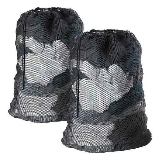 Large 60x90cm Laundry Mesh Bag — Solid Color Drawstring Clothes Washing Bag, Anti-Snag & Deformation
