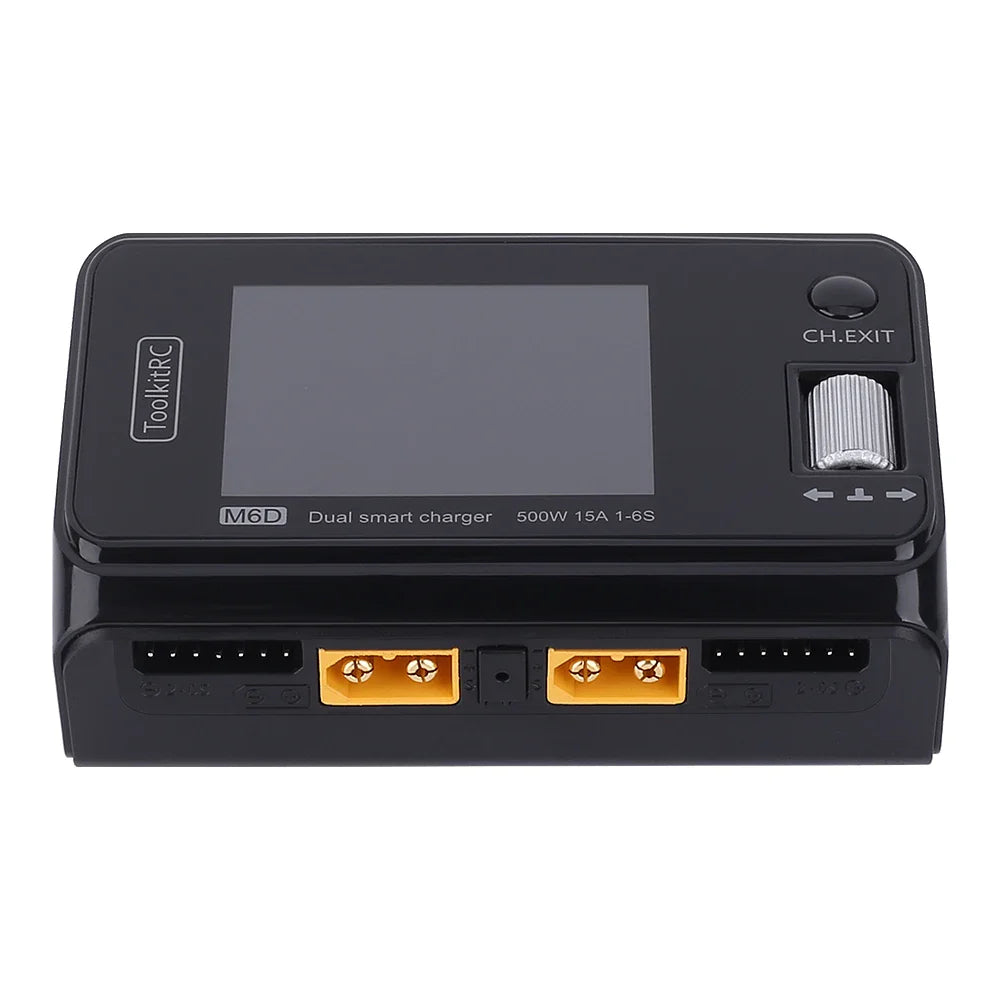 ToolkitRC M6D V3 500W 15A Dual Channel Smart Charger Discharger for 1-6S LiPo FPV Batteries