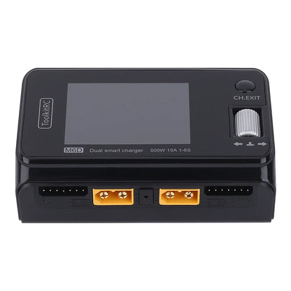 ToolkitRC M6D V3 500W 15A Dual Channel Smart Charger Discharger for 1-6S LiPo FPV Batteries