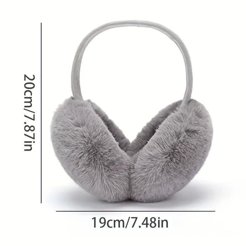 Solid Soft Plush Ear Warmer: Winter Earmuffs for Women & Men - Fashion Outdoor Earflap Protection Ear-Muffs Ear Cover