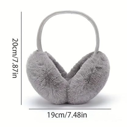 Solid Soft Plush Ear Warmer: Winter Earmuffs for Women & Men - Fashion Outdoor Earflap Protection Ear-Muffs Ear Cover